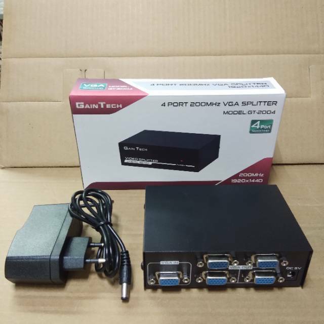 Gaintech VGA Splitter 4 Port 200MHz