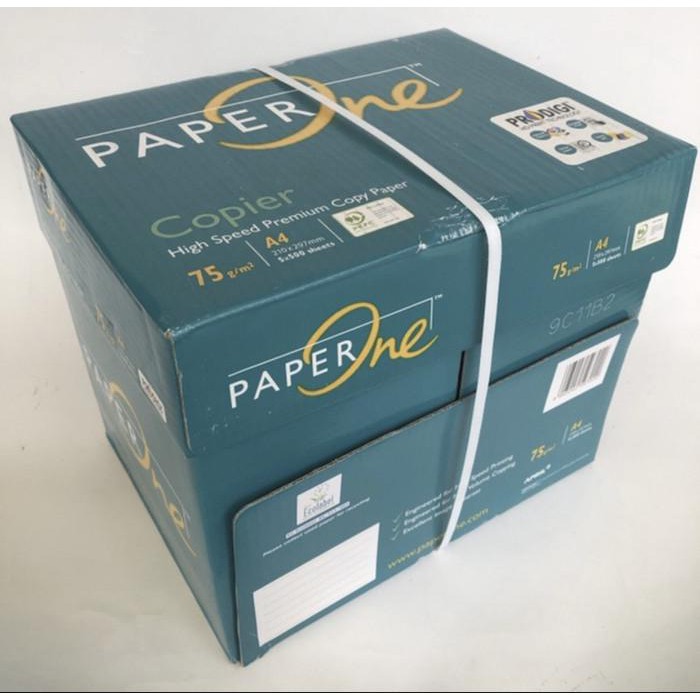 

Kertas / Paper One A4 75 Gram Fotocopy/1 Box/ Khusus Gojek Atau Grab Express