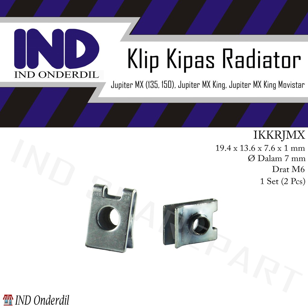 Klip/Clip Kipas Radiator Jupiter MX 135/150 Lama/New/MX King/Movistar