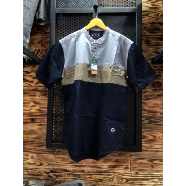 BAJU KEMEJA KOKO KEMKO PRIA LENGAN PENDEK KOMBINASI NEW MODEL SOFT COTTON TERBARU ORIGINAL AGERA VINTAGE