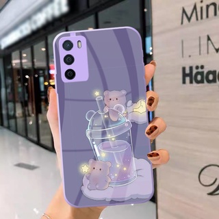 [U20] Softcase Kaca Bezel Lilac Oppo A16 - Softcase Mirror Oppo A16