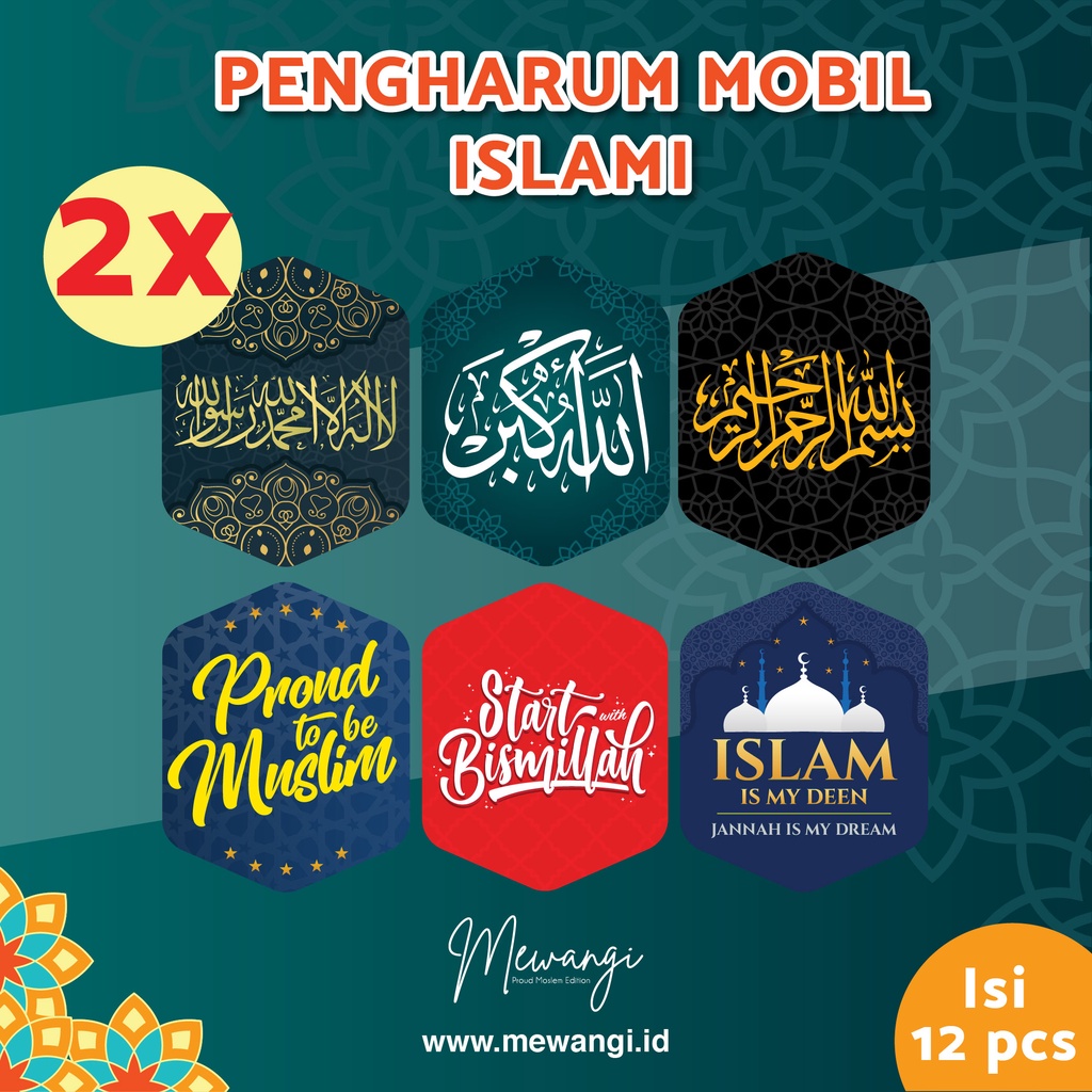 Mewangi "isi 12 Bundling All" - Pengharum Mobil Ruangan / Parfum Mobil Dashboard / Pewangi Mobil Mew