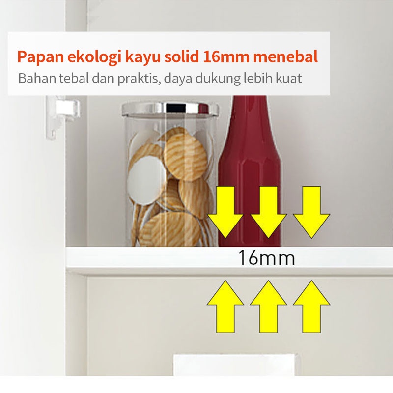 Pocket Dragon Lemari Dinding dapur Kabinet/rak dapur/lemari kamar tidur/rak dinding dapur/rak gantung minimalis（DF15C)