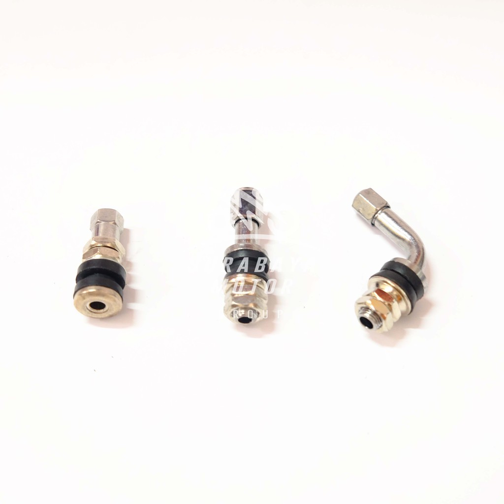Dop Tubeless Pentil Tubles Lurus Miring Ban Sepeda Motor Besi Karet Scoopy Vespa