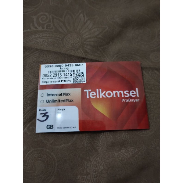 KARTU CANTIK TELKOMSEL- PERDANA TELKOMSEL  4G LTE - KUOTA 3GB