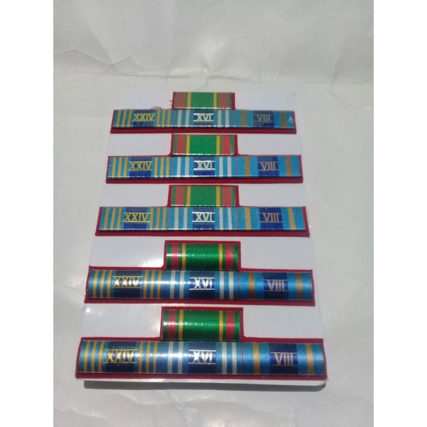 

Pita Jasa PNS 8 16 24 Nalaria TNI AD | Satya Lencana PDH PNS 8 16 24 Nalaria Angkatan darat datar | Pita Jasa PNS 8 16 24 Nalaria Angkatam darat paku