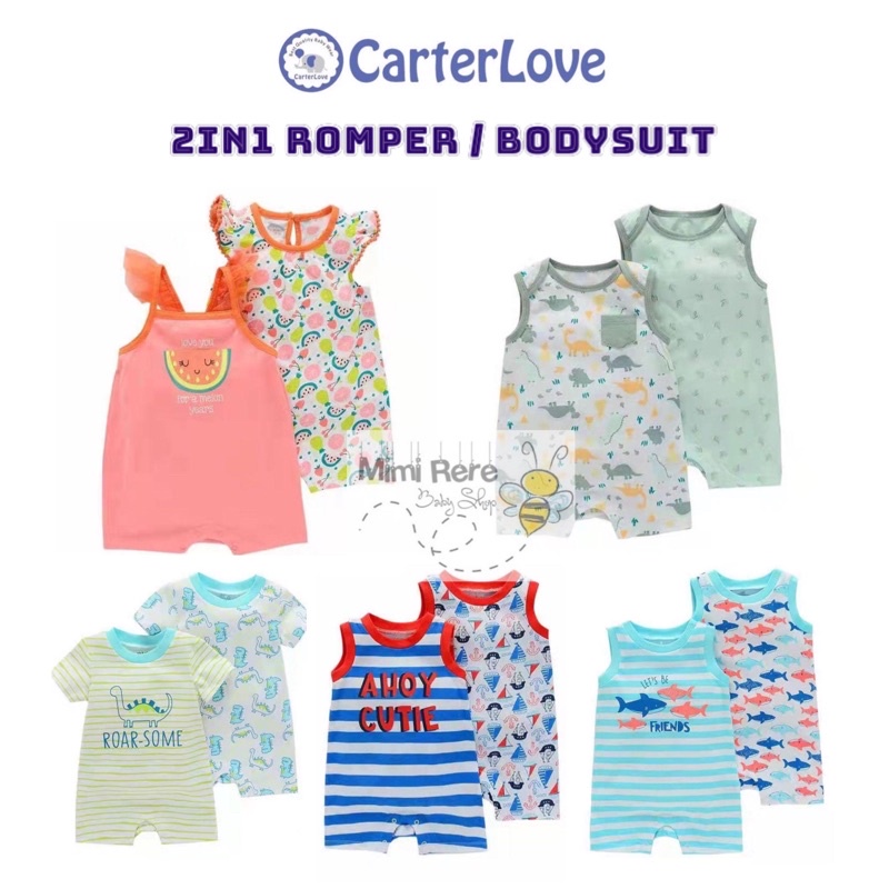 CarterLove 2in1 Romper Import | Bodysuit Jumper isi 2