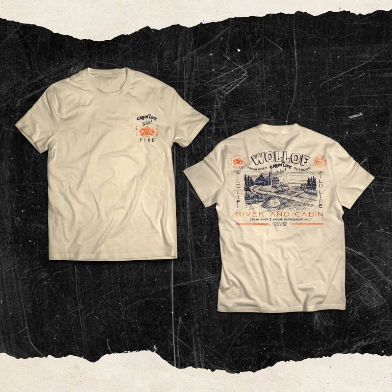 T-SHIRT KAOS WOLLOF BUSHCRAFT SURVIVAL