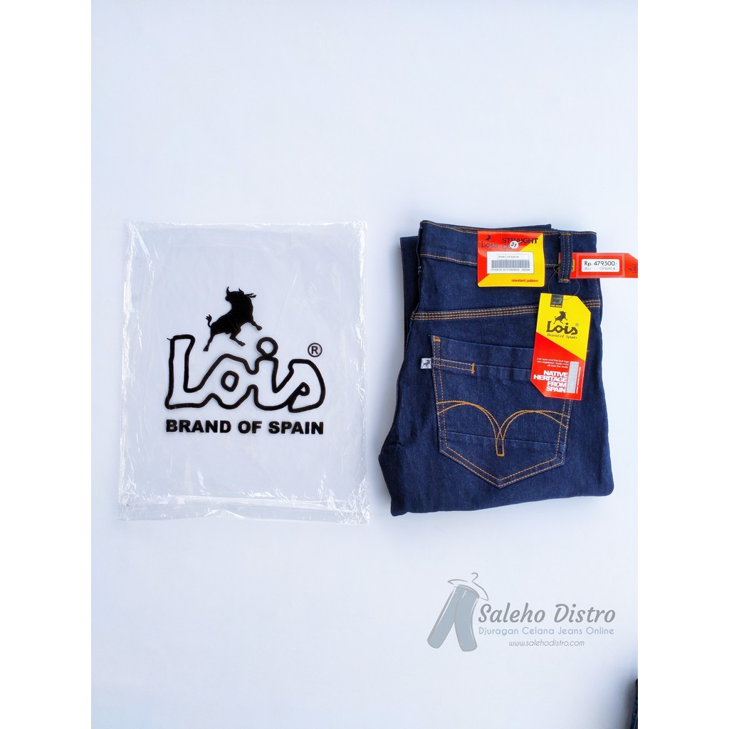 [BISA BAYAR DITEMPATCOD] CELANA PANJANG PRIA / CELANA LOIS PRIA  / CELANA PRIA GARMEN BLUE BLACK