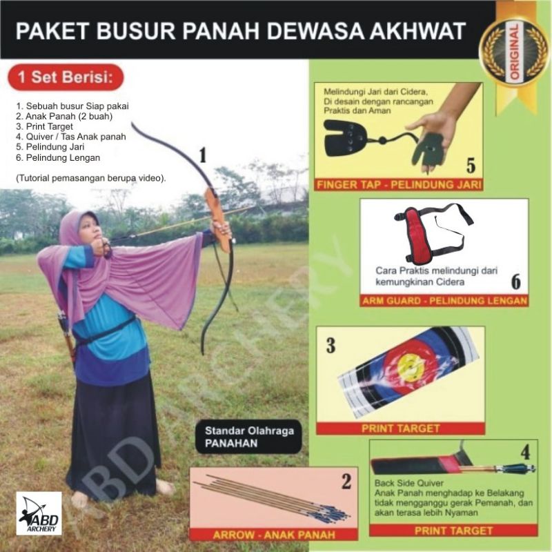 Busur Panah Dewasa Pemula Fullset