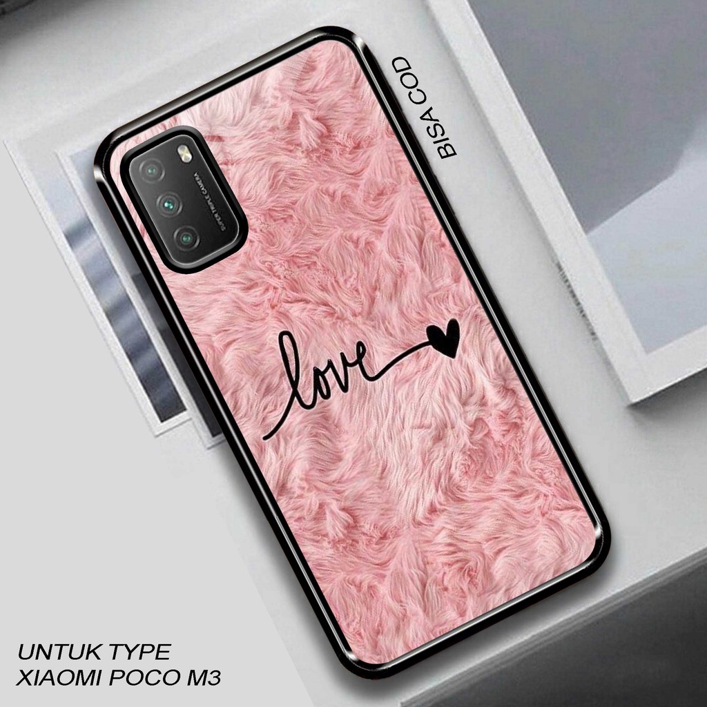 Case Poco M3 - Hardcase Glossy Poco M3 - Silikon Poco M3 - Casing Motif ( Quotes Love ) - Fashion Ca