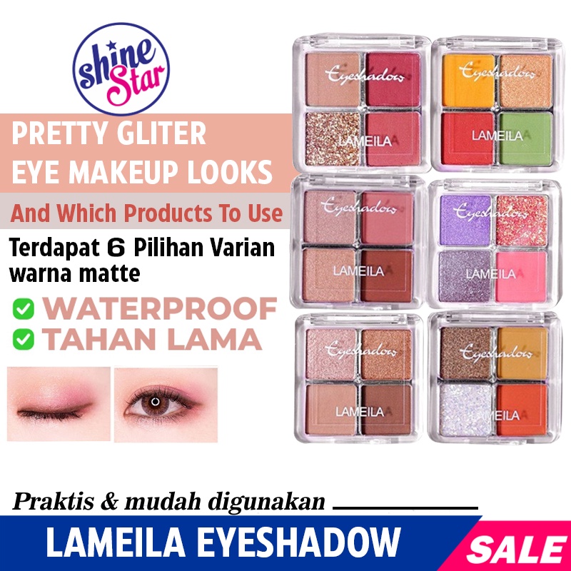 SHINE STAR - LAMEILA 4 Color Avocado Eyeshadow Disk Matte Makaron Shimmer Fruit Palette