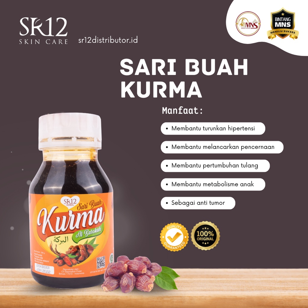 

Sari buah kurma sr12 mencegah dan mengatasi anemia original bpom