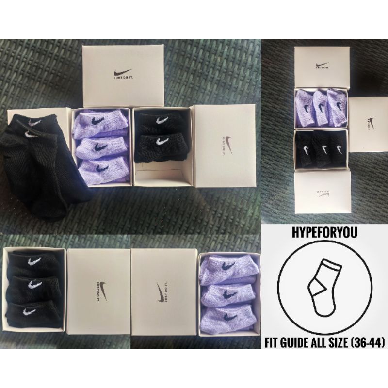 Kaos Kaki Nike Sock Original Pendek Mata Kaki untuk Olahraga Gym fashion