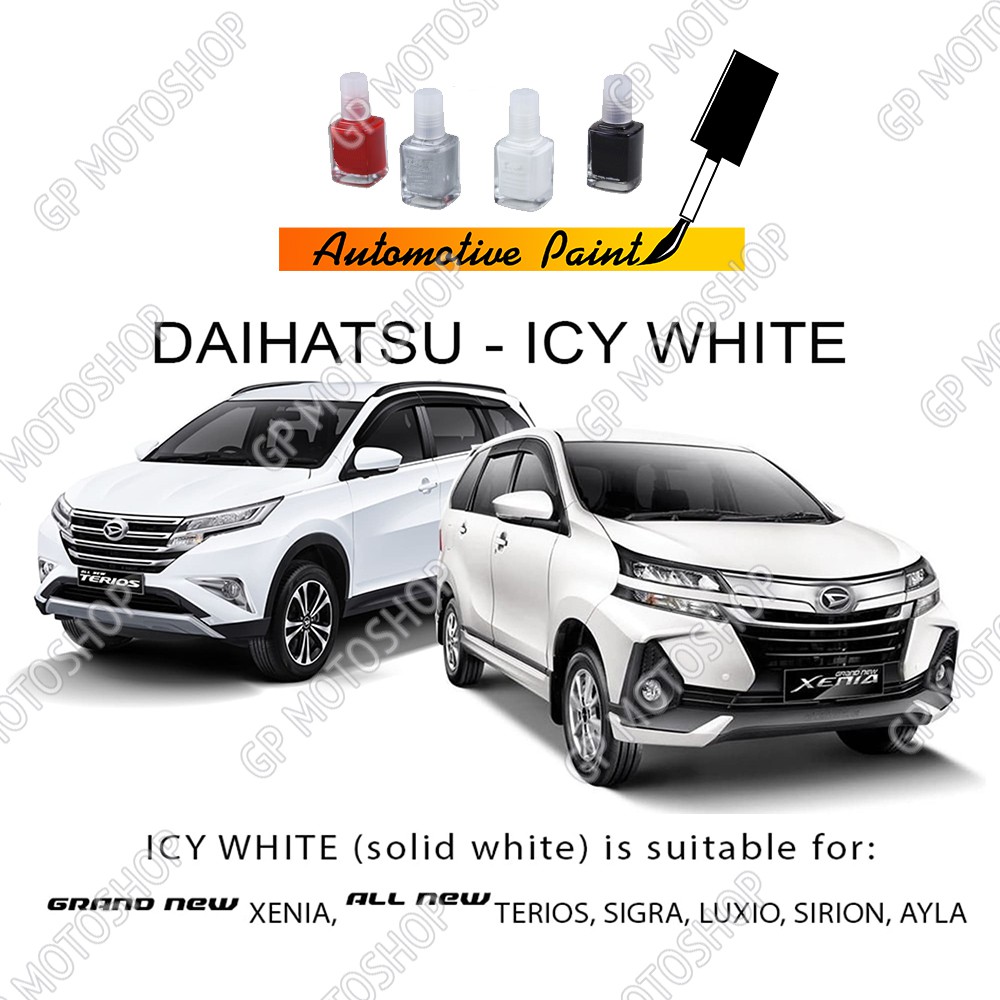 DAIHATSU ICY WHITE CAT OLES PENGHILANG BARET MOBIL LECET PUTIH SOLID AYLA XENIA TERIOS SIGRA SIRION