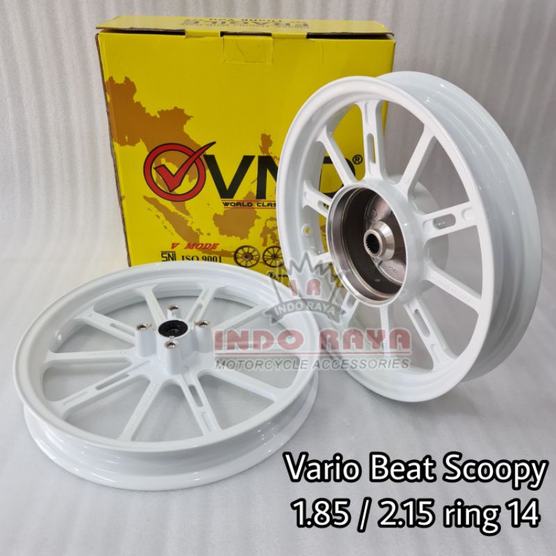 velg vnd v-mode model x-mode beat vario scoopy vario 125 ukuran 185 215 ring 14
