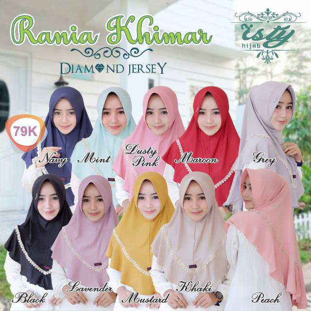 RANIA KHIMAR/ISTY HIJAB/PET ANTEM/JILBAB INSTAN/DEENAY/RABBANI/KHIMAR SYARI