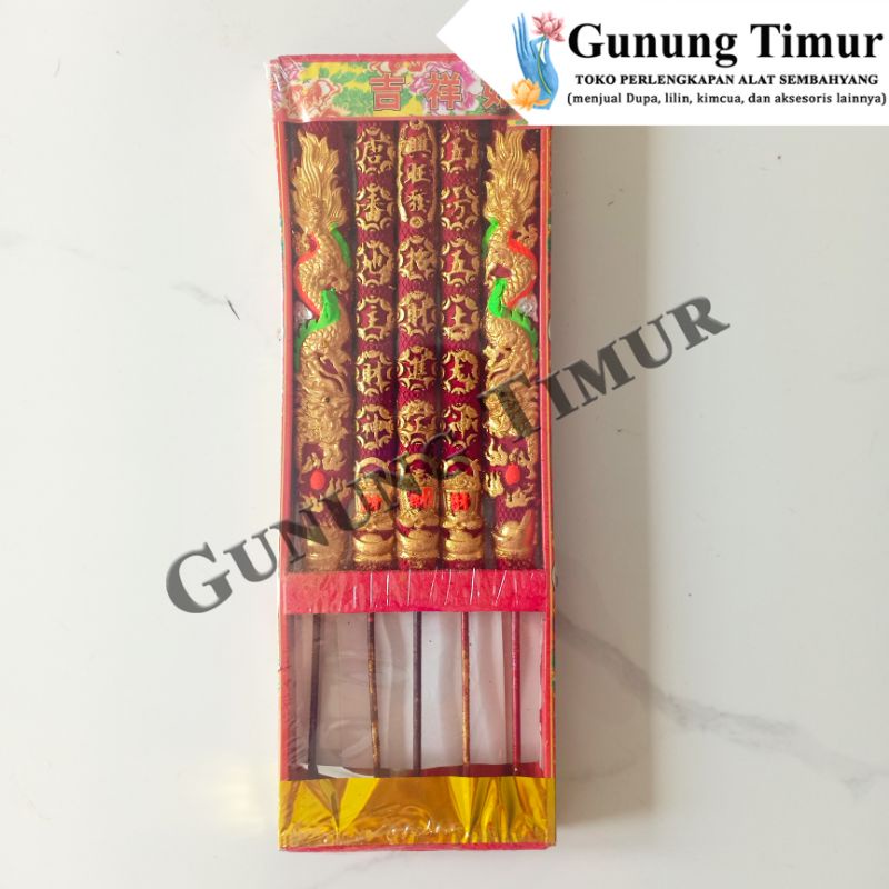 Hio Naga Titanium / Dupa Naga Emas isi 5 / Hio Dupa Sembahyang