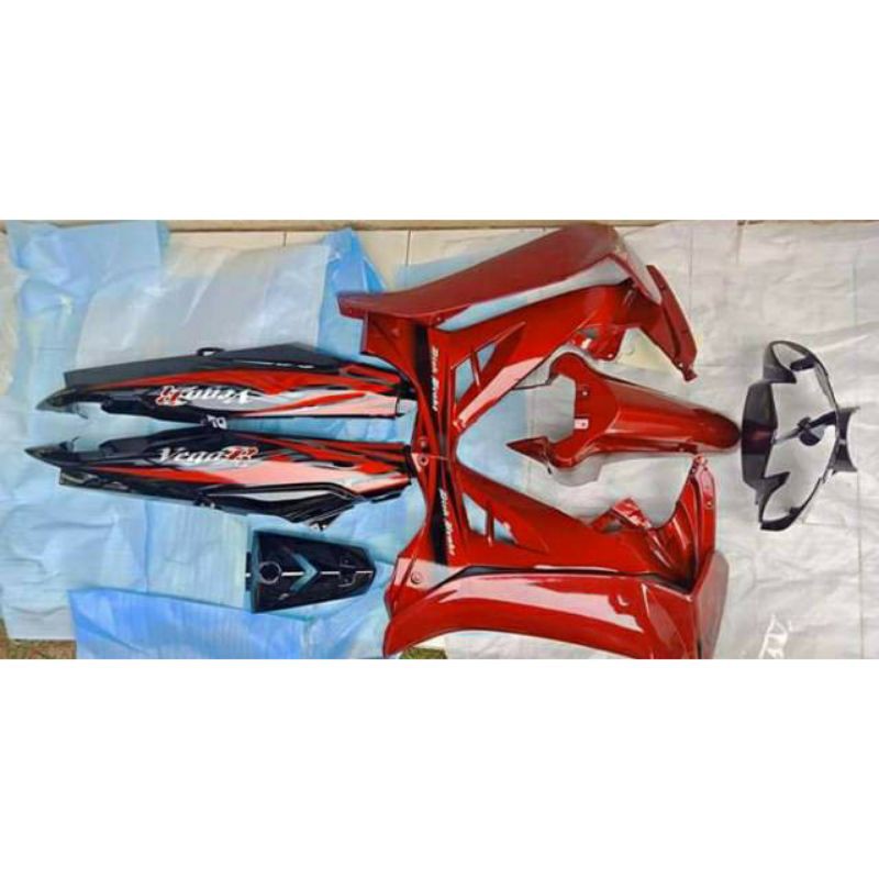 Termurah Body Motor Full cover body halus / bodi alus full set yamaha vega r new warna hitam merah T