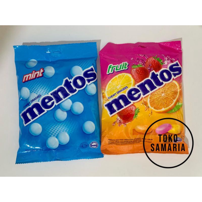 

Permen Mentos Mint/Fruit Bag 135 gram