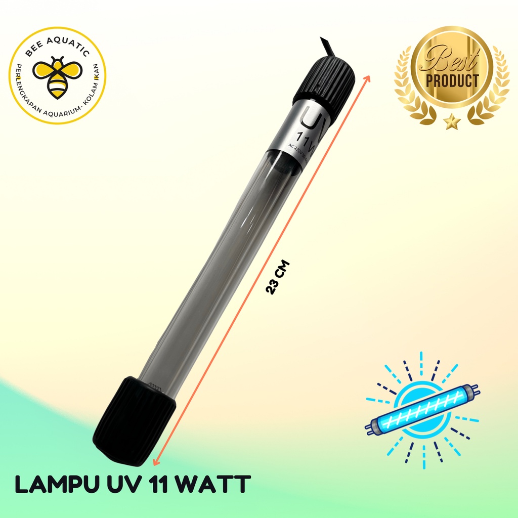 LAMPU UV 11 WATT - Nikita Star - Lampu UV - UV - Lampu UV Aquarium - Lampu UV Kolam