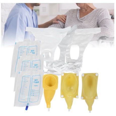 Kateter Urinal alat bantu kencing dengan urinal bag untuk pria dan wanita dewasa
