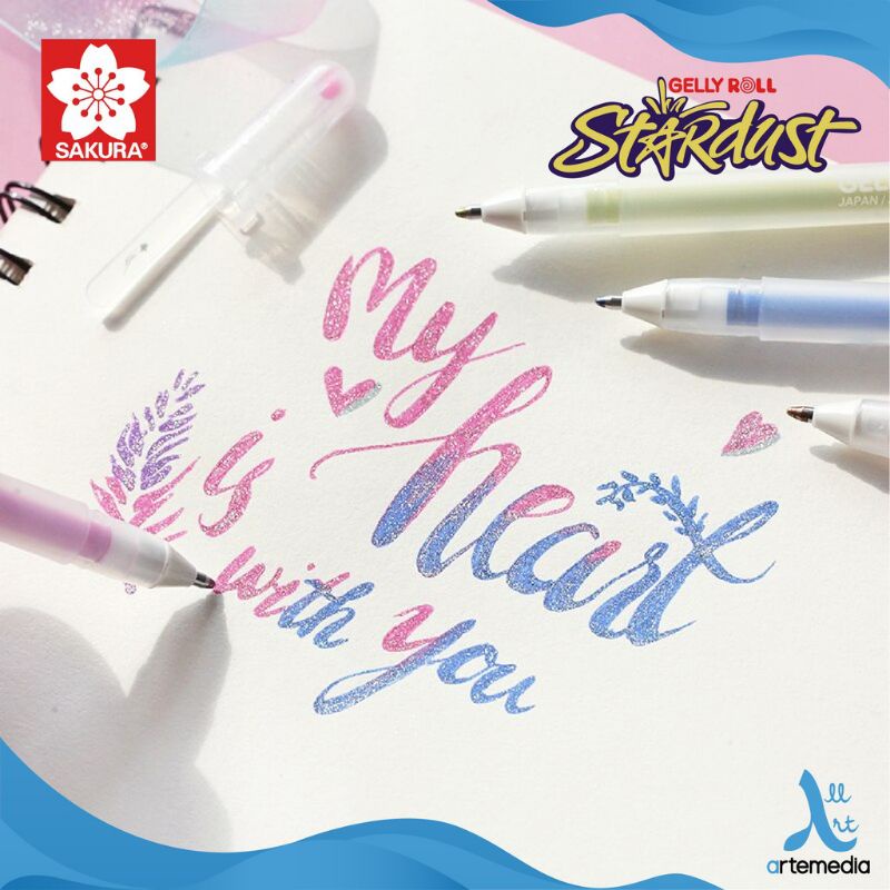 

SAKURA GELLY ROLL STARDUST COLOR GEL PEN PULPEN WARNA TINTA GLITTER KILAP KILAU