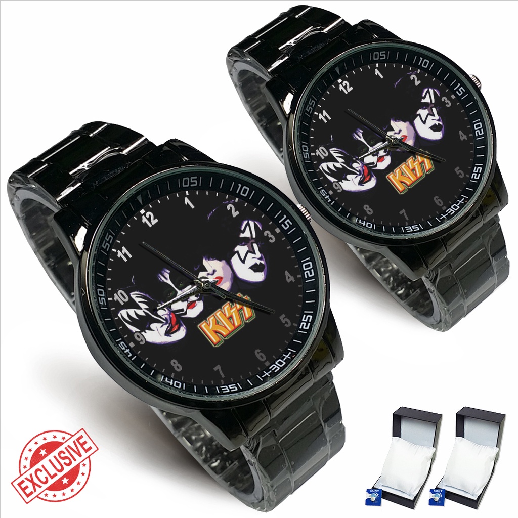 Jam Tangan Rantai Couple BAND OF KISS - 2 (Awesome)