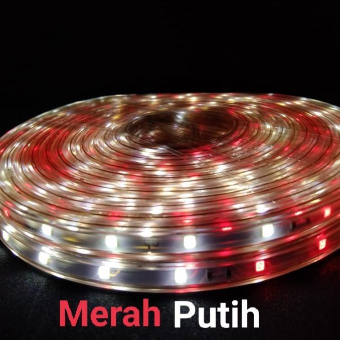 LAMPU LED STRIP SELANG 2835 RGB 10 METER |OUTDOOR -INDOOR| MERAH PUTIH