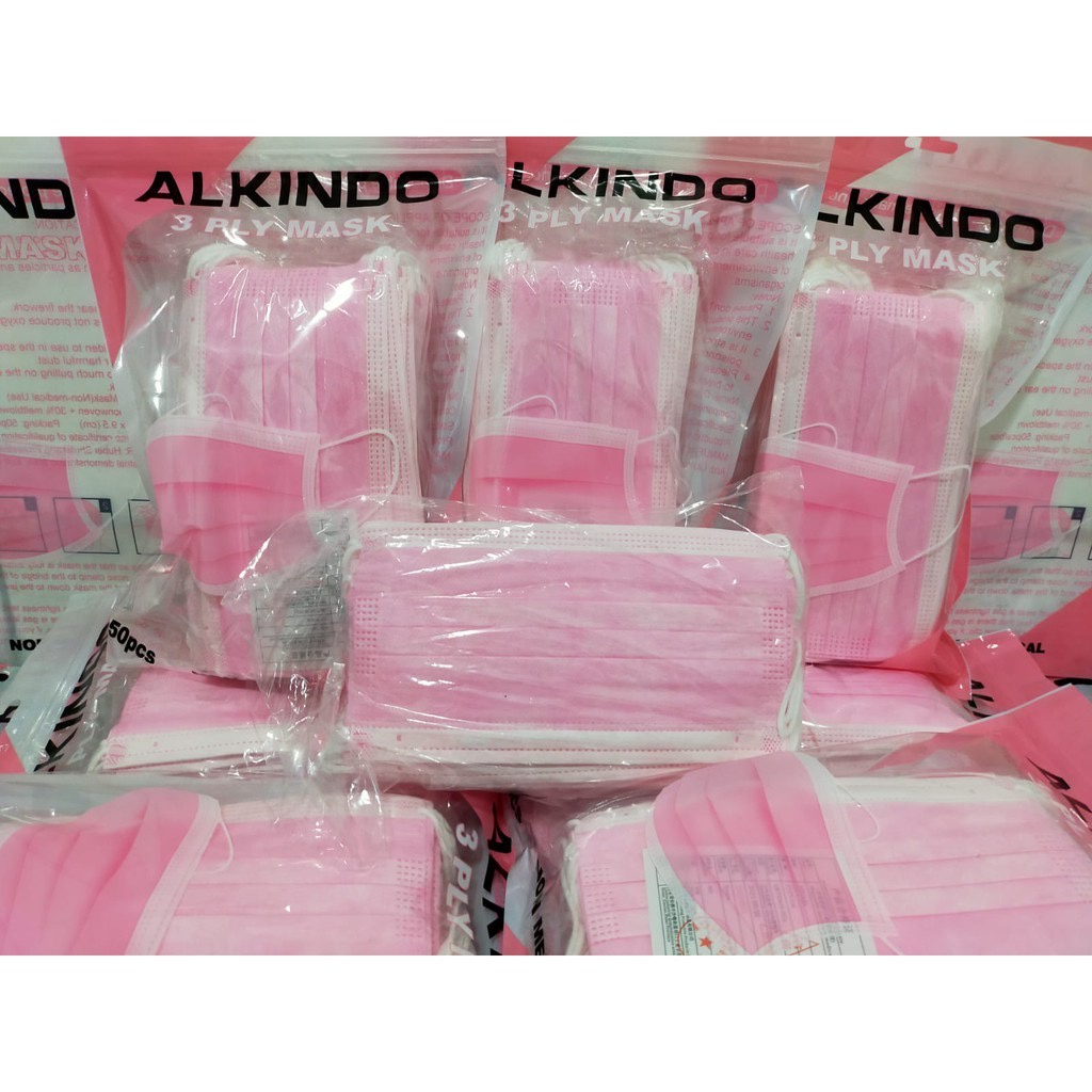 BISA (COD)Masker 3PLY Isi 50PCS/BOX Disposable Protective face Mask Earloop Masker Pelindung/Anti Ba