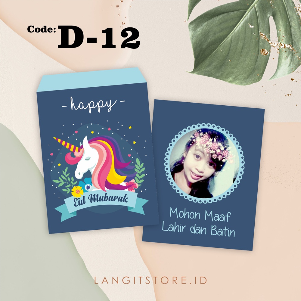 D-12 AMPLOP LEBARAN / AMPLOP FOTO / AMPLOP CUSTOM / AMPLOP UNIK / ANGPAO LEBARAN / AMPLOP LUCU