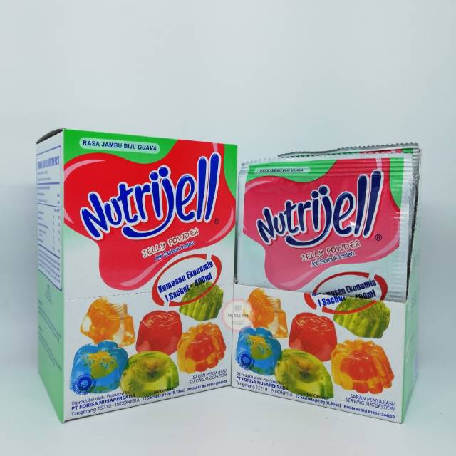 Nutrijell ECO guava box / nutrijell jeli jambu ekonomis 10gr