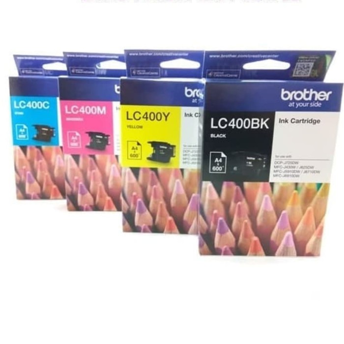 Tinta Brother LC400 untuk MFC-J5910DW MFC-J6710DW MFC-J6910DW DCP-J725DW MFC-J430W MFC-J625DW