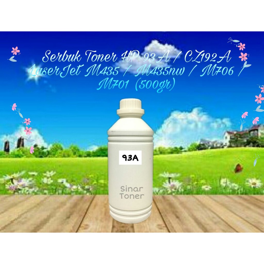Serbuk Toner Refill 93A CZ192A LaserJet M435 M435nw M706 M706n M701 500gr