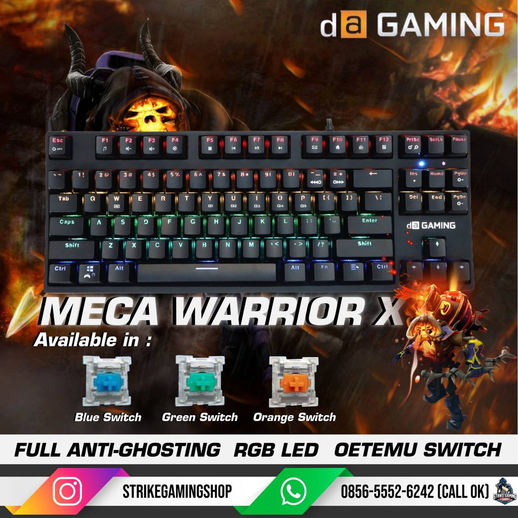 MECA WARRIOR X RGB MECHANICAL GAMING KEYBOARD