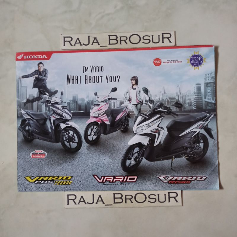 Poster brosur leaflet Honda Vario/Vario Techno/Vario CBS Techno 2010