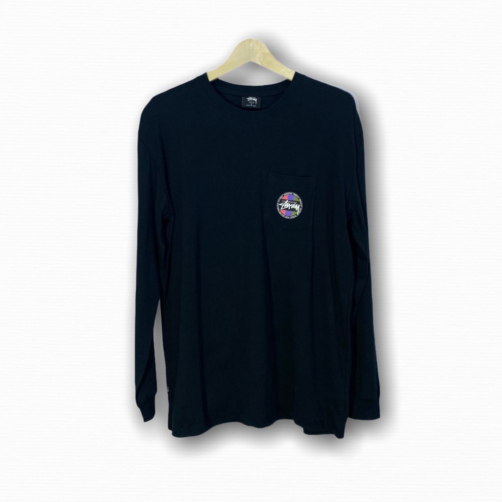 STUSSY DOT SURF LONG SLEEVE BLACK