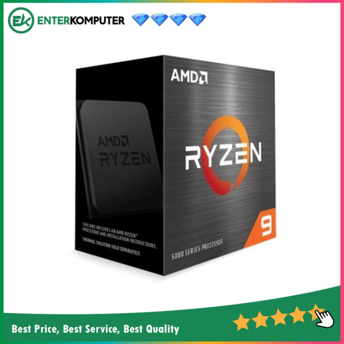 AMD Ryzen 9 5950X 3.4Ghz Up To 4.9Ghz Cache 64MB 105W AM4 [Box] - 16 Core - 100-100000059WOF