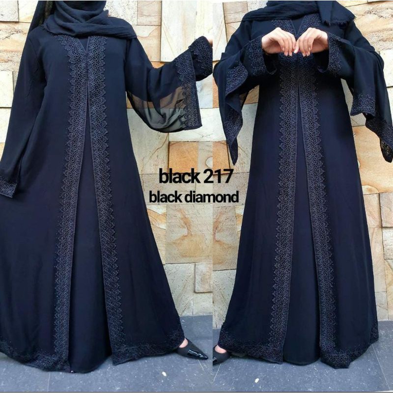 GALLERY Abaya Dubai Black Diamond Super Cantik