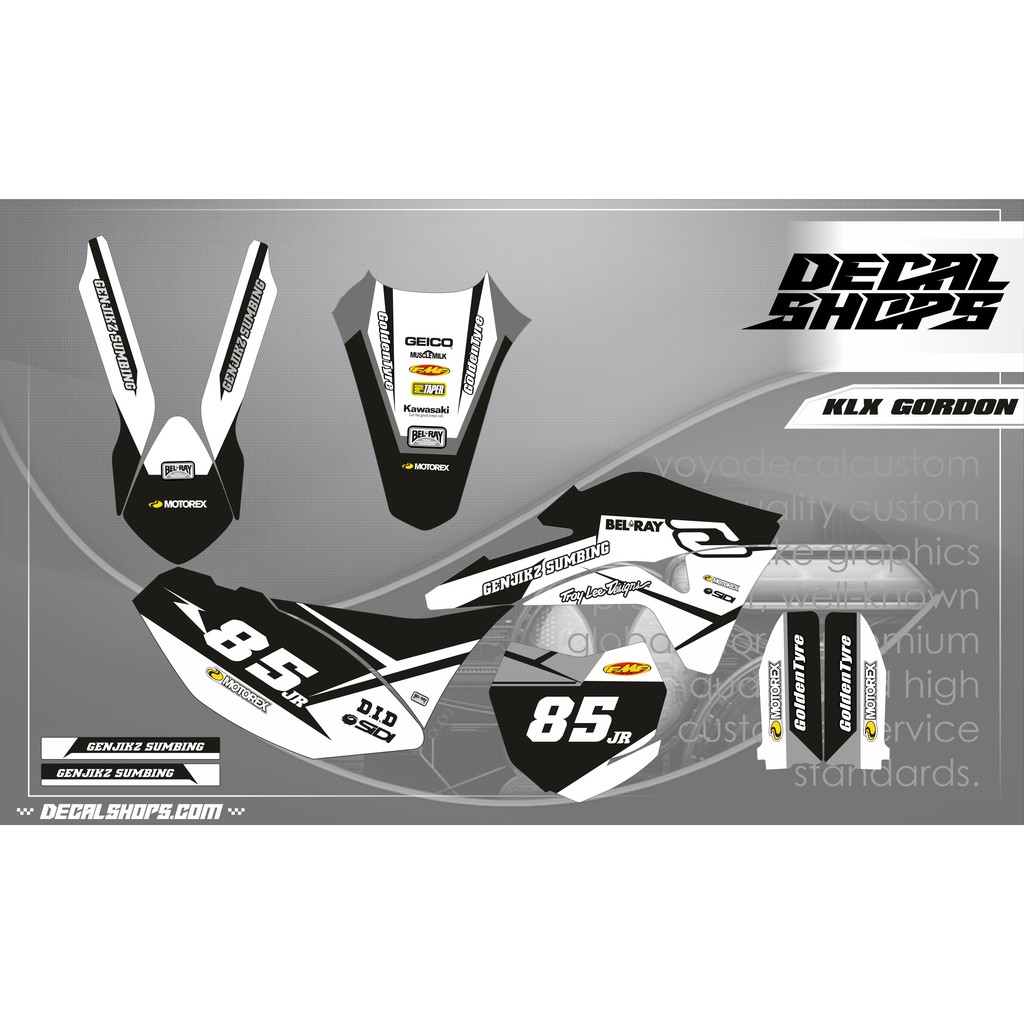 decal klx gordon keren decal klx gordon simpel decal klx gordon ABU ABU
