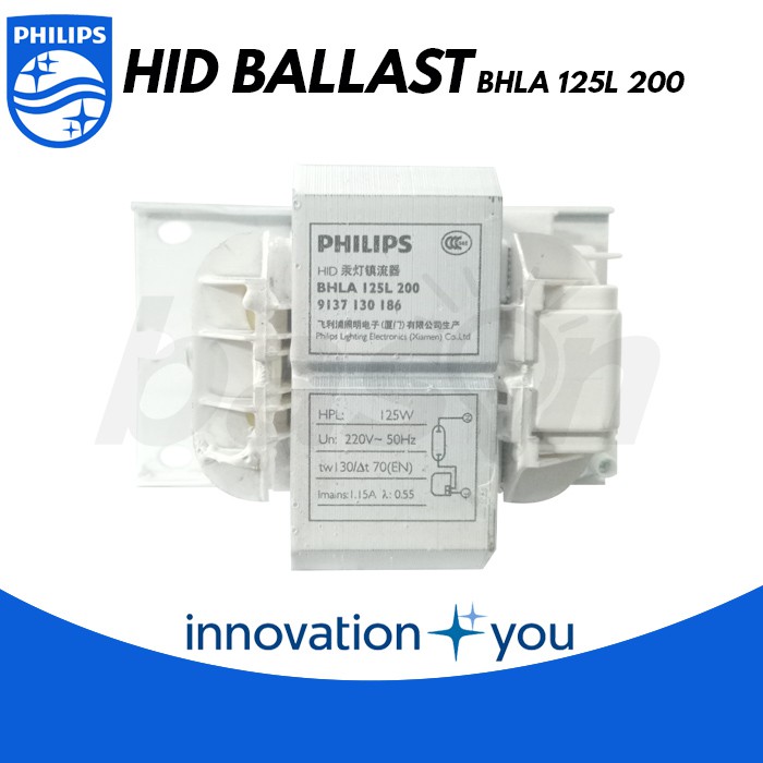 PHILIPS BHLA 125 L200 - Ballast lampu HPI / HPL