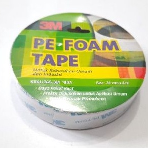 

Double Tape Busa 3M 1600 PE Foam Tape Size 24MM x 4meter ORIGINAL (A1186)