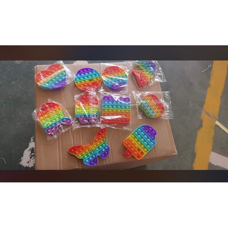 FIDGET POP IT WARNA MAINAN ANAK RAINBOW mainan anak perempuan cewek koleksi mainan viral