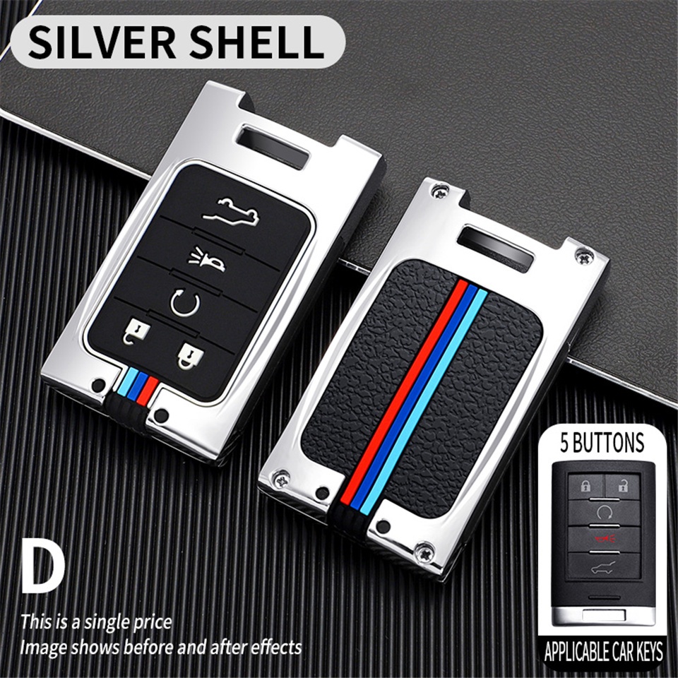 Case Kunci Mobil Bahan Zinc Untuk Chevrolet CTS ATS XTS SLS SRX XLS DTS STS Seville Escalade 3 / 4 / 5Button C7Ville