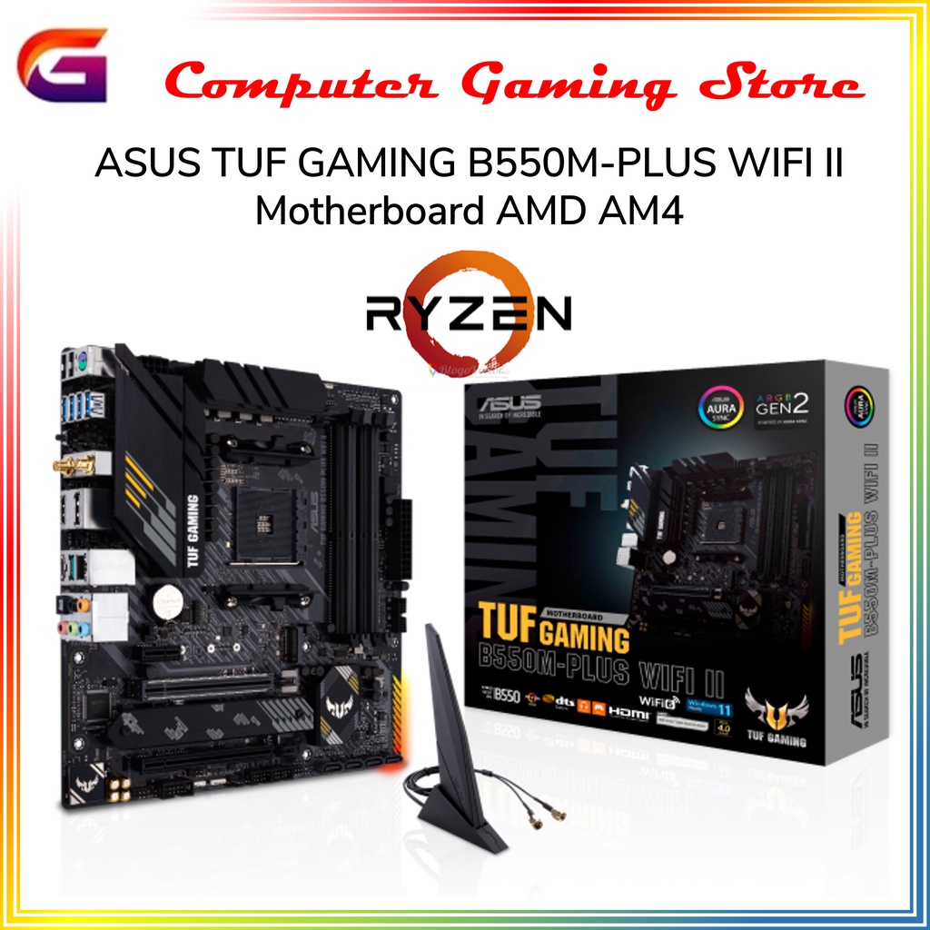 ASUS TUF GAMING B550M-PLUS WIFI II Motherboard AMD AM4