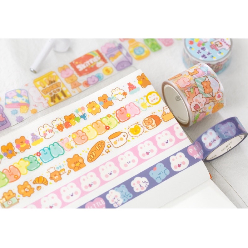 

[Selcyshine] 1 Pc Washi Tape PET Sticker Masking / Sticker Washi Tape PET - Washi Tape PET (Tidak Mudah Sobek) Tape Washi Tape Sticker - Solasi Sticker Masking Tape Untuk Dekorasi DIY Scrapbook