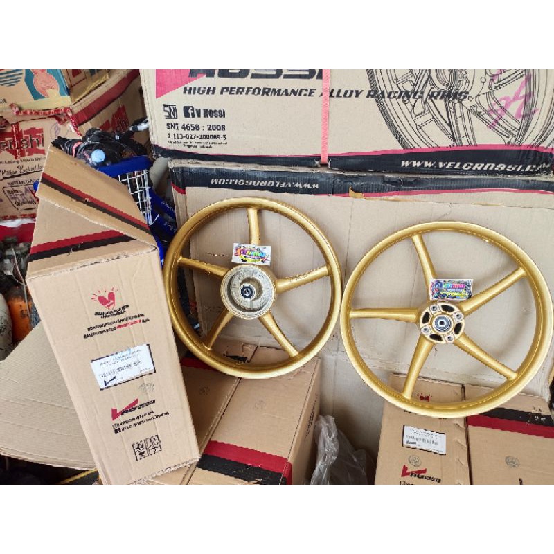 Velg Rossi Copy RCB Ring 17 x 160/185 1 Set Jupiter Z Fiz R Mx King Vega New ZR Z1