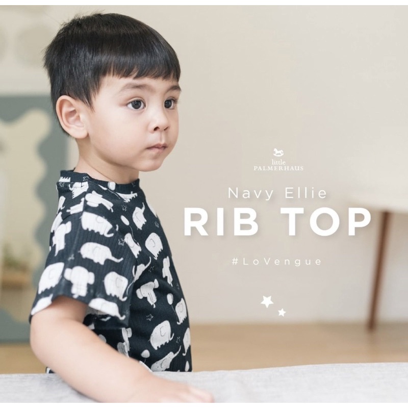 Palmerhaus T-Shirt Rib Top By Little Palmerhaus /Kaos Anak Murah