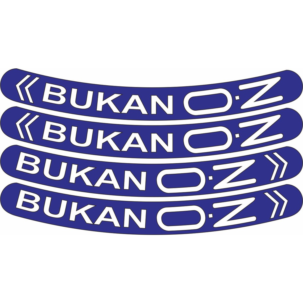 Stiker Bukan OZ Bahan Asahi Replektor Cutting Sticker Variasi