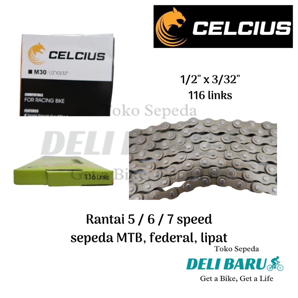 Celcius Rantai multi speed 5 6 7 speed sepeda MTB federal lipat balap roadbike